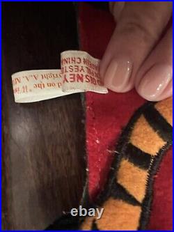 Vintage Disney Winnie the Pooh & Tigger Felt Advent Calendar 29x 20 Hanging