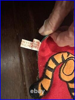 Vintage Disney Winnie the Pooh & Tigger Felt Advent Calendar 29x 20 Hanging