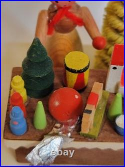 Vintage Dregeno GDR Erzgebirge Market Stall Set of 3 with Original Boxes Christmas