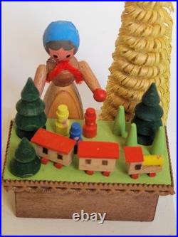 Vintage Dregeno GDR Erzgebirge Market Stall Set of 3 with Original Boxes Christmas