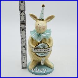 Vintage ESC Heather Myers Easter Bunny Figurine Spring Wish Glitter 2002 RARE