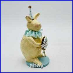 Vintage ESC Heather Myers Easter Bunny Figurine Spring Wish Glitter 2002 RARE