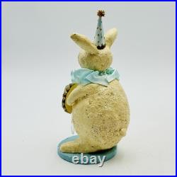 Vintage ESC Heather Myers Easter Bunny Figurine Spring Wish Glitter 2002 RARE