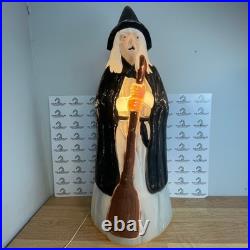 Vintage Empire Witch Blow Mold Halloween Lighted Decoration WORKS