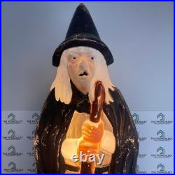 Vintage Empire Witch Blow Mold Halloween Lighted Decoration WORKS Vintage Empire Witch Blow Mold Halloween Lighted Decoration WORKS