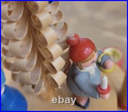 Vintage Germany Christmas Candle Windmill Carousel Erzgebirge Expertic Wood