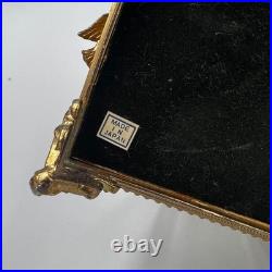 Vintage Gilt Ormulu Beveled Glass Jewelry Box Cherubs Birds Red Velvet Vintage Gilt Ormulu Beveled Glass Jewelry Box Cherubs Birds Red Velvet