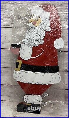 Vintage Gottschalks Holiday Server Large Wooden Santa Claus Figurine 33 Xmas