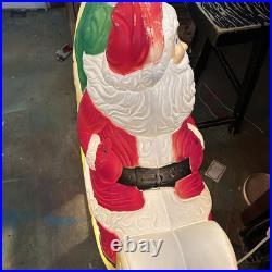 Vintage Grand Venture Santa Sled Sleigh Blow Mold Christmas Full Size Works