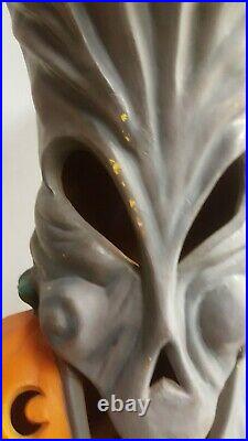 Vintage Haunted Tree with Pumpkins Lighted Halloween Blow Mold Yard Decor 35