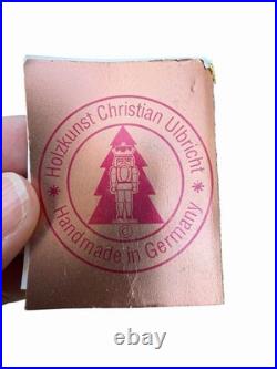 Vintage Holzkunst Christian Ulbricht Santa At Work Nutcracker Signed & Numbered Vintage Holzkunst Christian Ulbricht Santa At Work Nutcracker Signed & Numbered