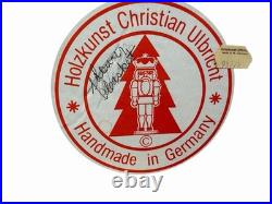 Vintage Holzkunst Christian Ulbricht Santa At Work Nutcracker Signed & Numbered Vintage Holzkunst Christian Ulbricht Santa At Work Nutcracker Signed & Numbered
