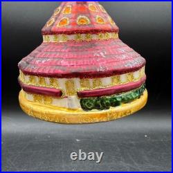Vintage Hotel Del Coronado Glass Christmas Ornament 2002 Red Gold Holiday Vintage Hotel Del Coronado Glass Christmas Ornament 2002 Red Gold Holiday