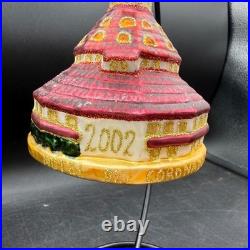 Vintage Hotel Del Coronado Glass Christmas Ornament 2002 Red Gold Holiday Vintage Hotel Del Coronado Glass Christmas Ornament 2002 Red Gold Holiday