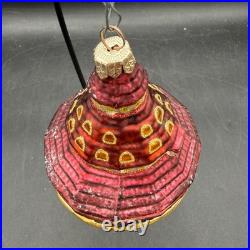 Vintage Hotel Del Coronado Glass Christmas Ornament 2002 Red Gold Holiday Vintage Hotel Del Coronado Glass Christmas Ornament 2002 Red Gold Holiday