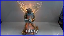 Vintage Huge BNCI HK Tree Fiber Optic Electric Powered Angel 36 Tall X-mas #21