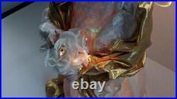 Vintage Huge BNCI HK Tree Fiber Optic Electric Powered Angel 36 Tall X-mas #21