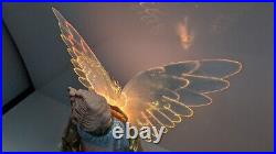 Vintage Huge BNCI HK Tree Fiber Optic Electric Powered Angel 36 Tall X-mas #21