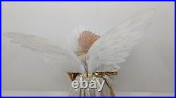 Vintage Huge BNCI HK Tree Fiber Optic Electric Powered Angel 36 Tall X-mas #21
