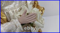 Vintage Huge BNCI HK Tree Fiber Optic Electric Powered Angel 36 Tall X-mas #21