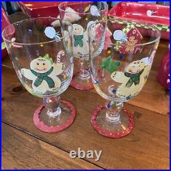 Vintage Laurie Gates Holiday Treats Gingerbread Dish Set Large Lot of Dishes