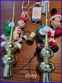 Vintage Looney Tunes Bugs Bunny & Mickey Mouse Animated Tree Toppers