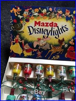 Vintage Mazda Disneylights Fairy Lights Christmas Disney Working