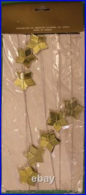 Vintage Mirror Mosaic Garland BRAND NEW NEVER OPENED Total of 9