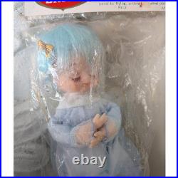 Vintage NOS Shiny Brite Blue Haired Christmas Angel Pixie Fairy Bendable Japan Vintage NOS Shiny Brite Blue Haired Christmas Angel Pixie Fairy Bendable Japan