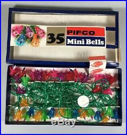 Vintage PIFCO 35 Christmas’Mini Bells’ Lights Excellent working order 1288