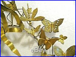 Vintage Petite Choses Dresden Brass Butterfly Wreath