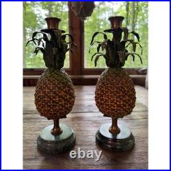 Vintage Petites Choses Pineapple Candle Holders