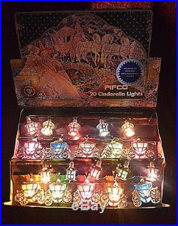 Vintage Pifco Cinderella coach and lanterns Christmas tree Lights 1978 orig box