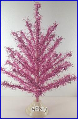 Vintage Pink Aluminum Christmas Tree