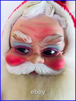 Vintage Rushton 36 Santa Claus Rubber Face Tall 1957-60 Great Condition 3 Feet