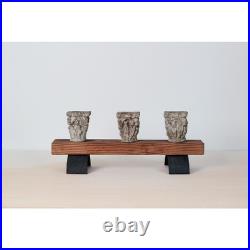Vintage Rustic Candle Holder with Architectural Capitals Medieval-Revival Decor Vintage Rustic Candle Holder with Architectural Capitals Medieval-Revival Decor