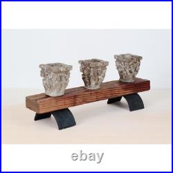 Vintage Rustic Candle Holder with Architectural Capitals Medieval-Revival Decor Vintage Rustic Candle Holder with Architectural Capitals Medieval-Revival Decor