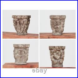 Vintage Rustic Candle Holder with Architectural Capitals Medieval-Revival Decor Vintage Rustic Candle Holder with Architectural Capitals Medieval-Revival Decor