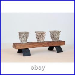 Vintage Rustic Candle Holder with Architectural Capitals Medieval-Revival Decor Vintage Rustic Candle Holder with Architectural Capitals Medieval-Revival Decor