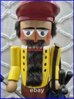 Vintage STEINBACH Volkskunst Golfer Nutcracker with Club & Golf Bag West Germany