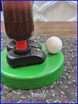 Vintage STEINBACH Volkskunst Golfer Nutcracker with Club & Golf Bag West Germany