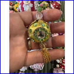 Vintage Sequin & Beaded Push Pin Handmade Christmas Ornaments Set Of +90