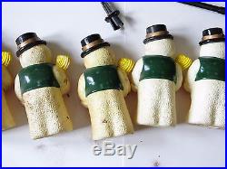 Vintage Snowman Pathway String Lights Set of 5 Christmas Outdoor Decorations