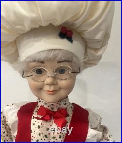 Vintage TELCO MOTIONETTES OF CHRISTMAS Mrs. Claus 1993 Animated Figure 24 EUC