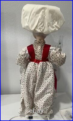 Vintage TELCO MOTIONETTES OF CHRISTMAS Mrs. Claus 1993 Animated Figure 24 EUC