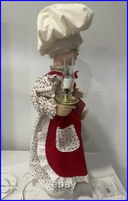 Vintage TELCO MOTIONETTES OF CHRISTMAS Mrs. Claus 1993 Animated Figure 24 EUC