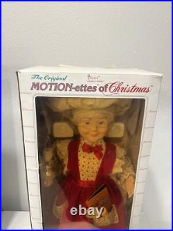 Vintage TELCO MOTIONETTES OF CHRISTMAS Mrs. Claus 1993 Animated Figure 24 EUC