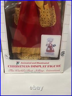 Vintage TELCO MOTIONETTES OF CHRISTMAS Mrs. Claus 1993 Animated Figure 24 EUC