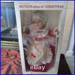 Vintage Telco Motion-ettes Of Christmas Animated Illuminated Mrs. Claus-20tall