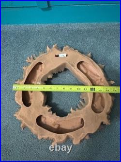 Vintage Terra Cotta Wall Wreath Decorative Harvest-themed Gourds, Corn, Leaves